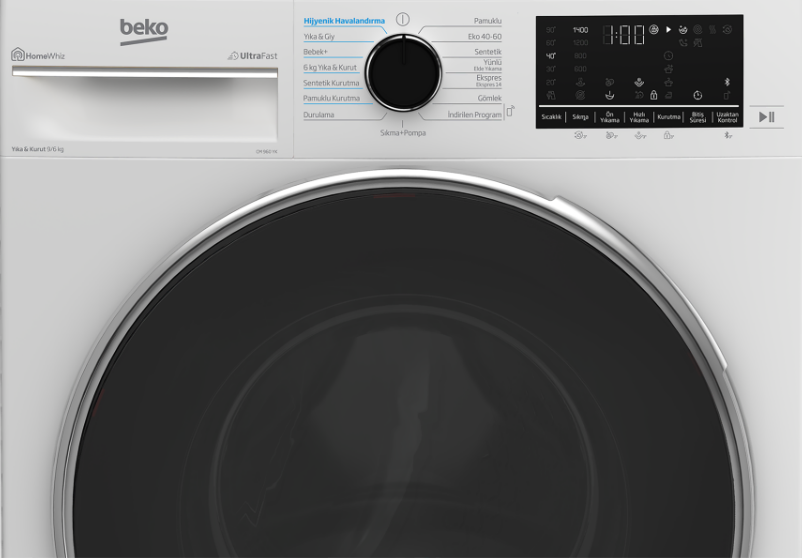 Beko CM 960 YK Kurutmalı Çamaşır Makinesi