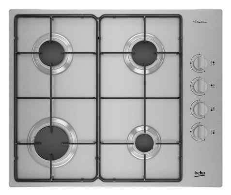 Beko BOMD D 6110 EI Beyond Serisi Gazlı Inoks Metal Tablalı Ocaklar