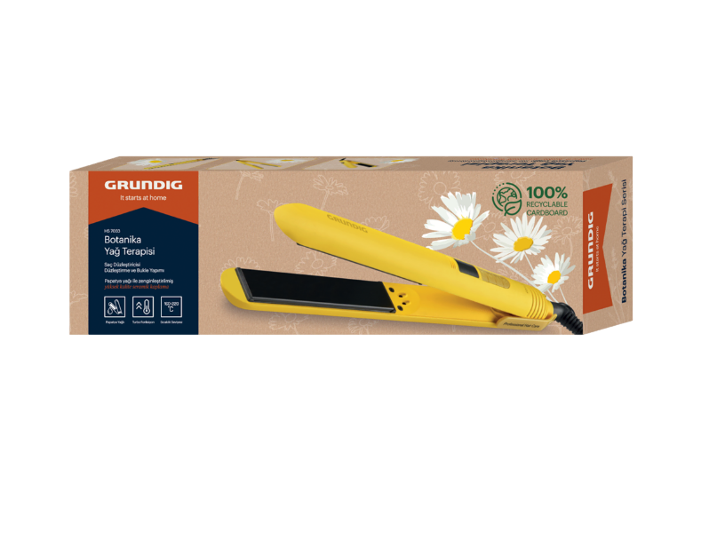 Grundig HS 7033 Botanika Papatya Yağ Terapisi Saç Düzleştirici