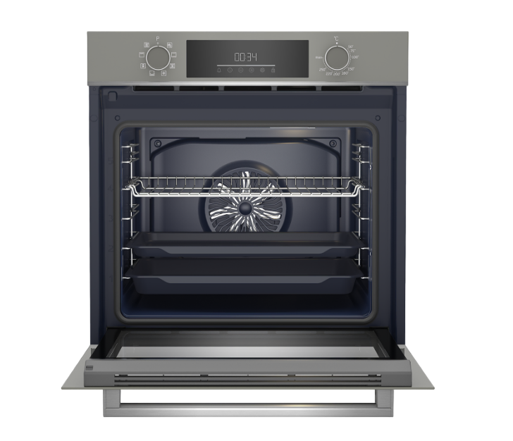 Beko Manhattan Gri Buhar Destekli Cam Ankastre Setler | Çeyiz Seti | BDE 6062 G Duvar Tipi Davlumbaz | BFC 430 G Buhar Destekli Fırın | BOCD T 6510 EG Gazlı Cam Tablalı Ocak