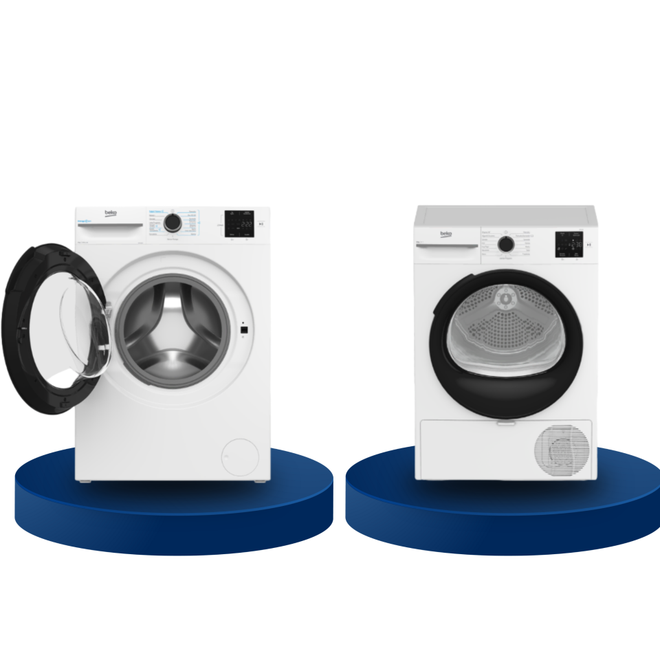 Beko 8 KG Çamaşır Makinesi ve Kurutma Makinesi Çeyiz Seti