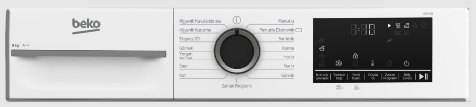 Beko 9 KG Çamaşır Makinesi ve Kurutma Makinesi Beyaz Çeyiz Seti