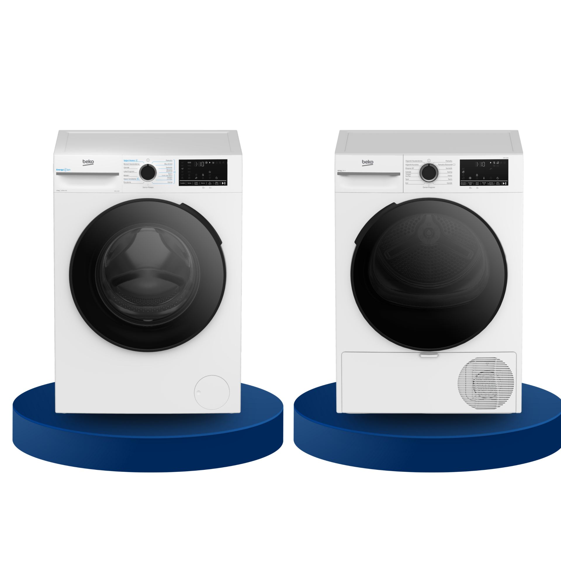 Beko 10 KG Çamaşır Makinesi ve Kurutma Makinesi Çeyiz Seti