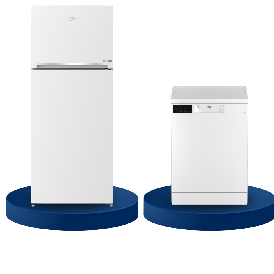 Beko 2'li Çeyiz/ Beyaz Eşya Seti | 970357 MB No Frost Buzdolabı | BM 3143 3 Programlı Bulaşık Makinesi