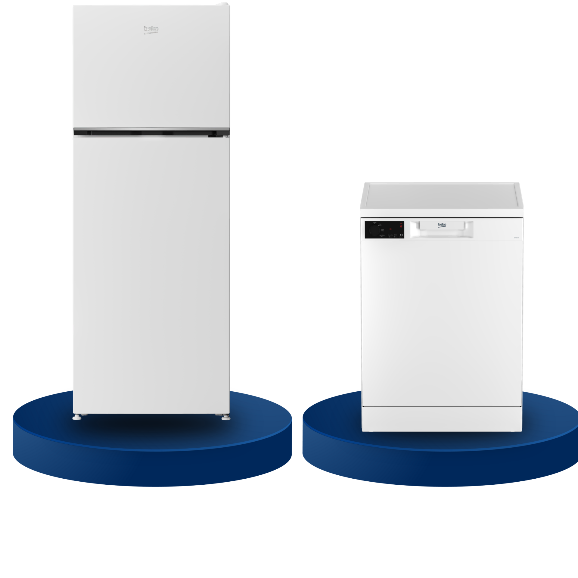 Beko 2'li Çeyiz/ Beyaz Eşya Seti | 970477 MB No Frost Buzdolabı | BM 3143 3 Programlı Bulaşık Makinesi