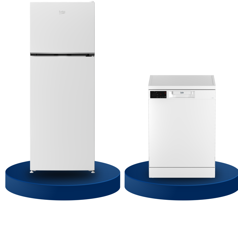 Beko 2'li Çeyiz/ Beyaz Eşya Seti | 970477 MB No Frost Buzdolabı | BM 3143 3 Programlı Bulaşık Makinesi