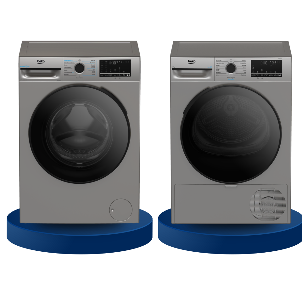 Beko 2'li Çeyiz/ Beyaz Eşya Seti | CMX 10120 S 10 Kg Çamaşır Makinesi | KMX 1001 S 10 Kg Kurutma Makinesi